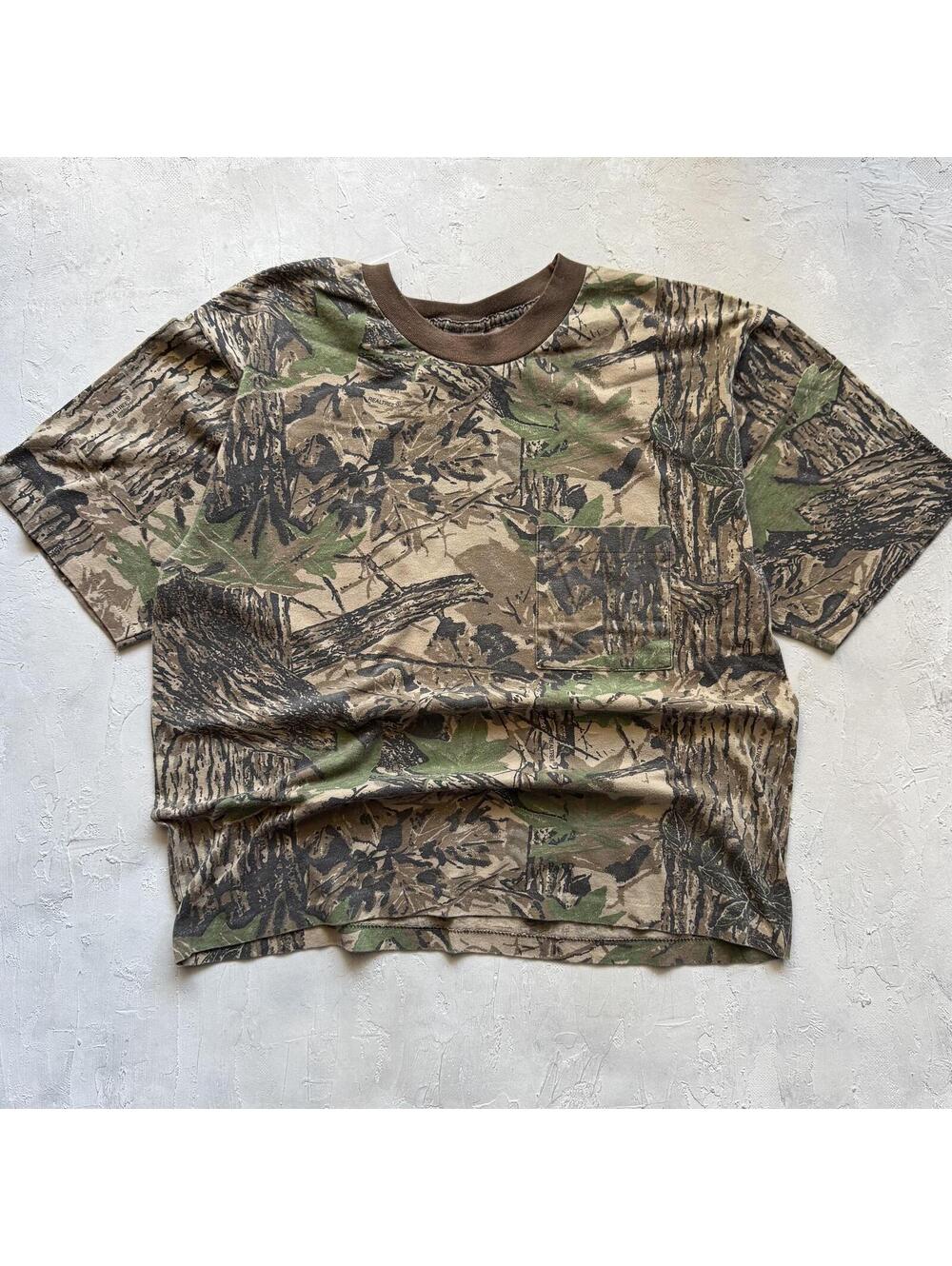 Vintage 1990s Realtree Camo Boxy Single Stitch T Shirt